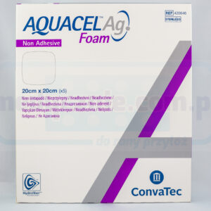 Aquacel Foam Ag Non Adhesive 20*20см багатошарова пінопластова пов'язка 1шт